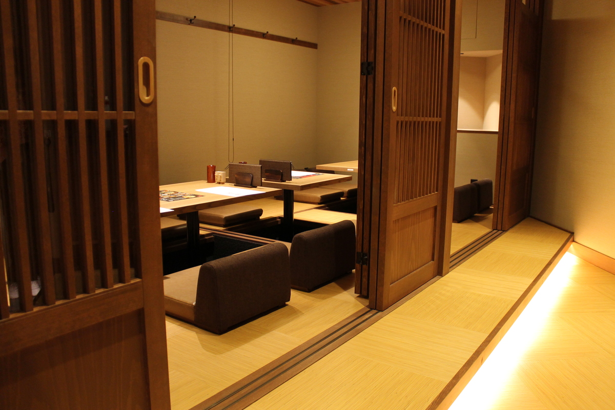 掘りごたつの個室8部屋