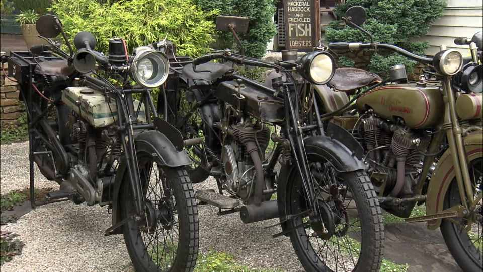 90年以上前のビンテージバイクに魅了された男 トライアンフにハーレー