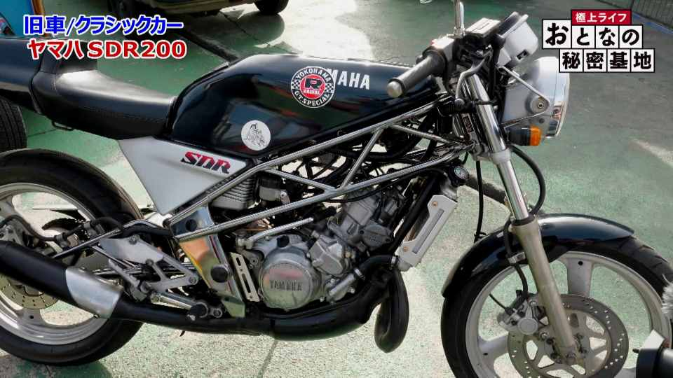 シンプルでスリムな車体が特徴のヤマハSDR200