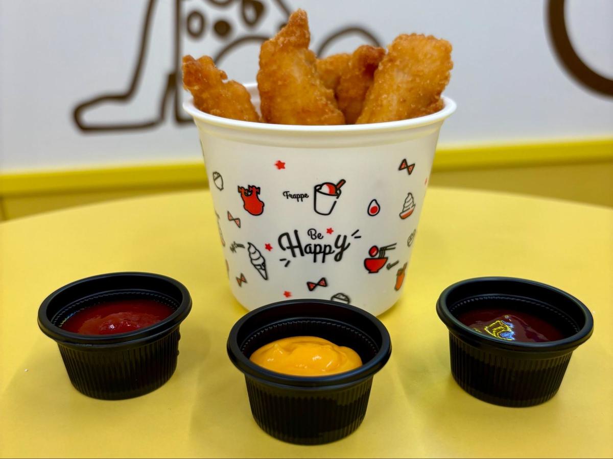 3種のソースで飽きないおいしさ