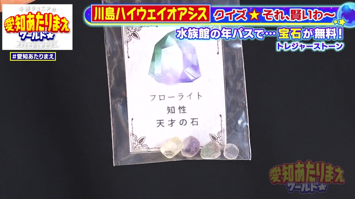 年パス提示で日替わり宝石がプレゼント