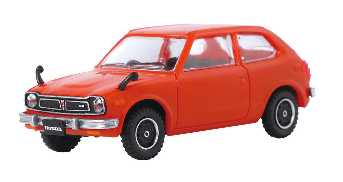 赤色の初代シビック RSのカプセルトイ