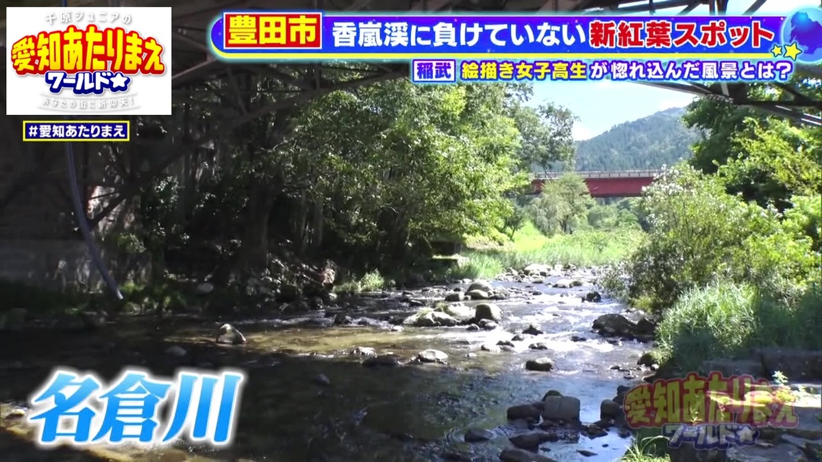 夏の「名倉川」も最高の景色