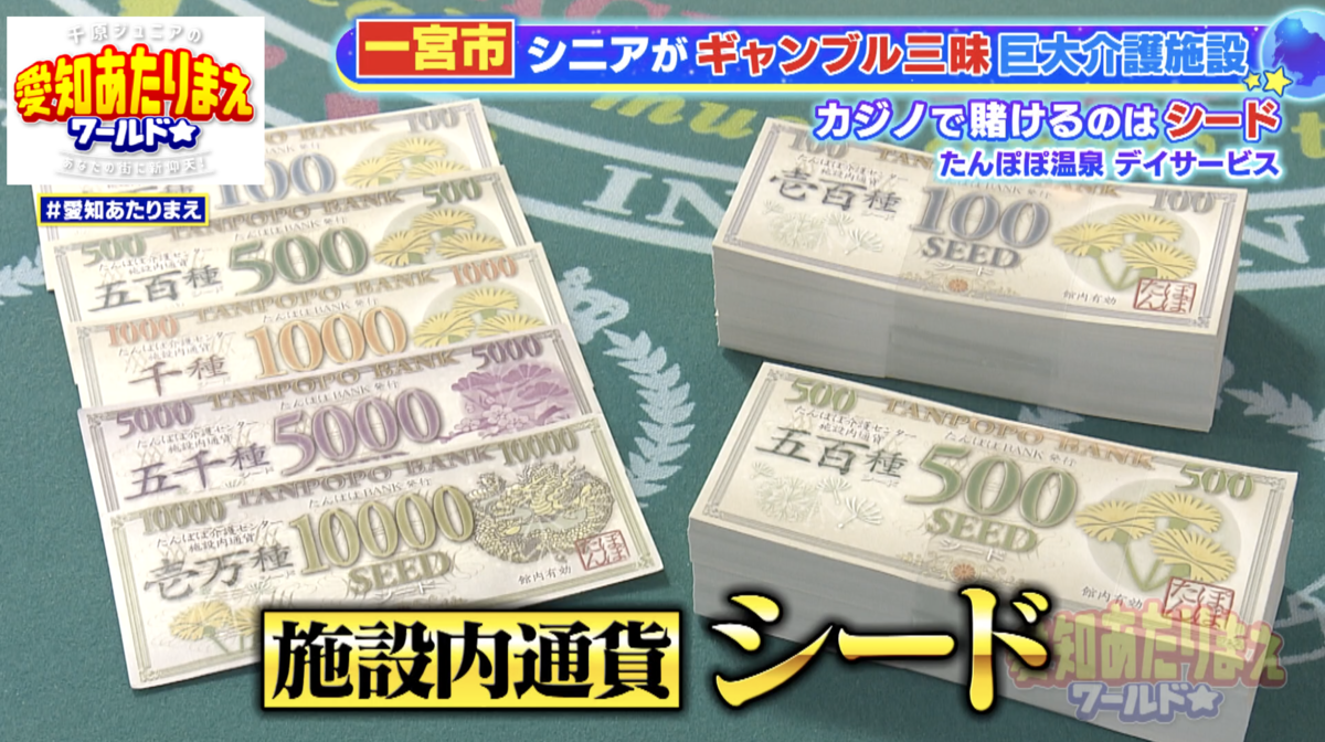 施設内通貨「シード」の画像