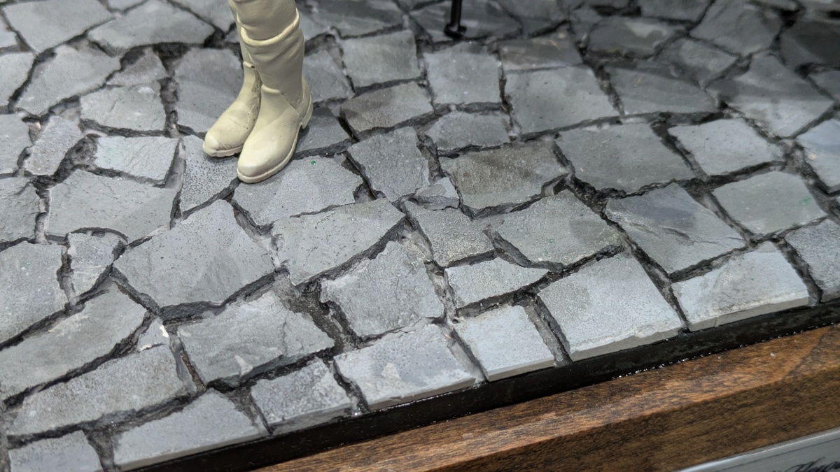 ジオラマの石畳