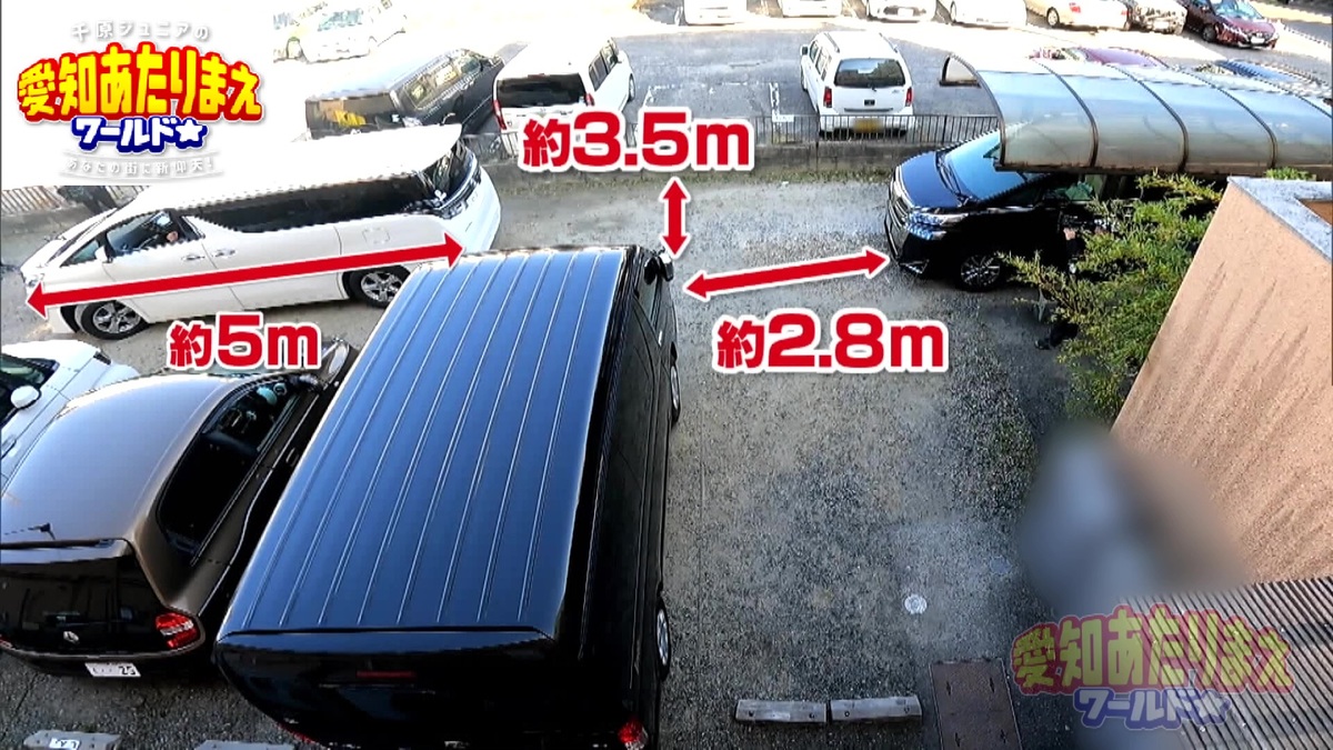 通路の幅は約3.5メートル