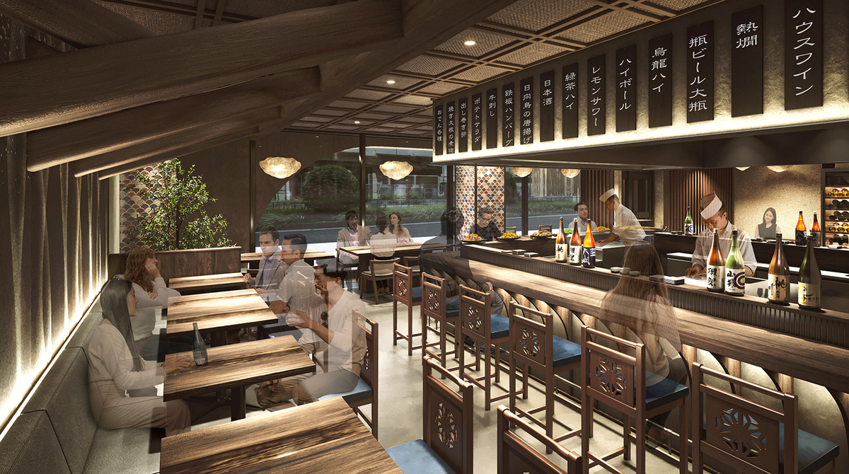 オープンキッチン型のカウンター席や、半個室なども用意