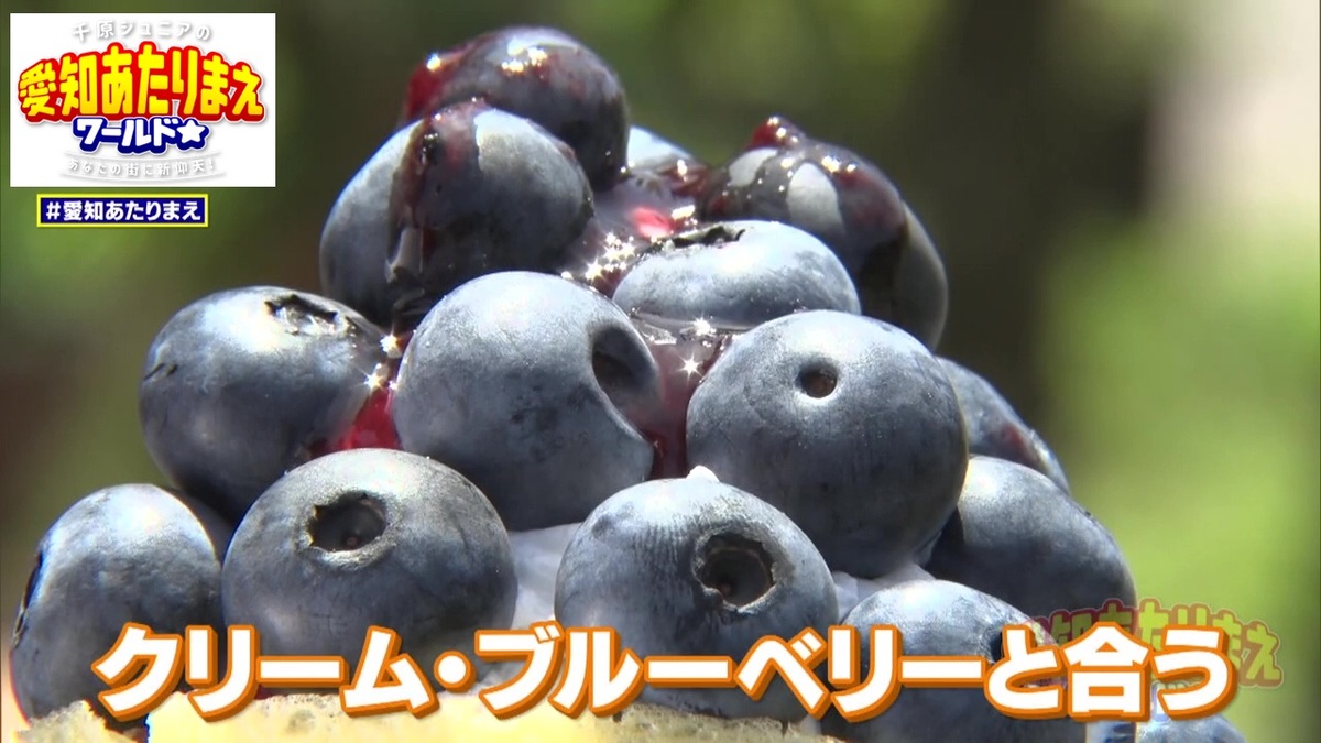 ブルーベリーてんこ盛りクレープ