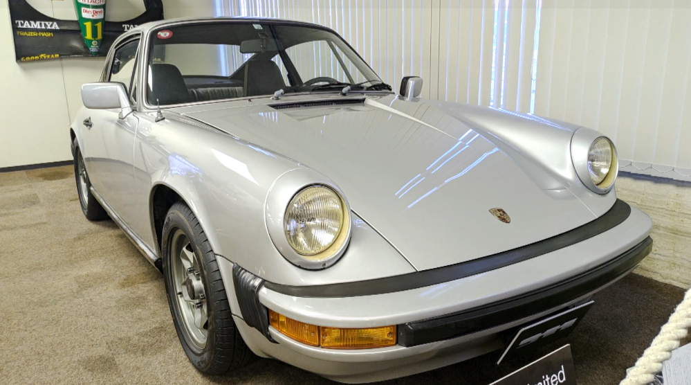 タミヤが最初に購入した実車「ポルシェ911 リミテッド」。細部まで忠実に再現するために実車を解体し模型化
