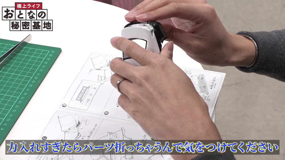 各パーツをカチッとはめ込む瞬間が楽プラの醍醐味