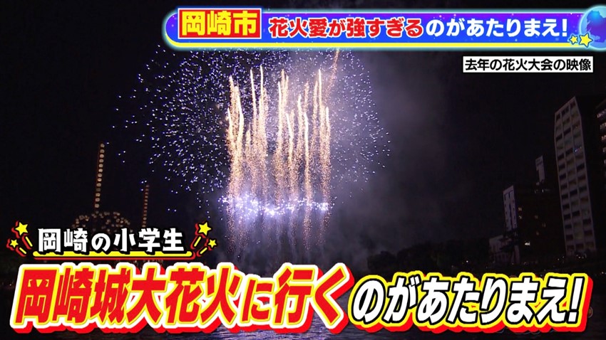 岡崎城大花火　あたりまえワールド　花火大会