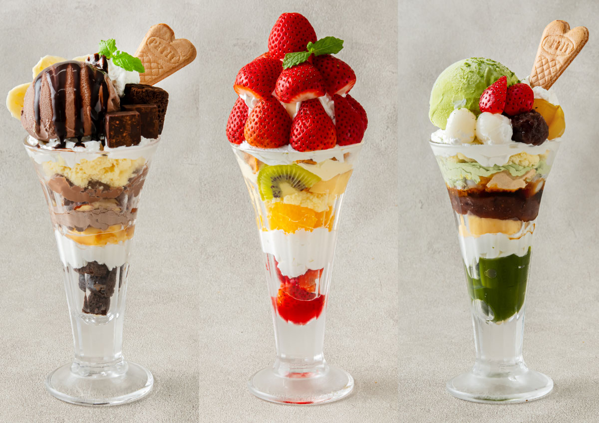 夜限定のパフェ