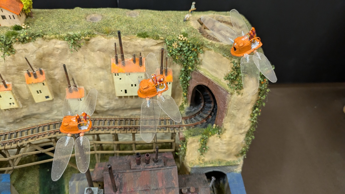 「フラップター」のジオラマ