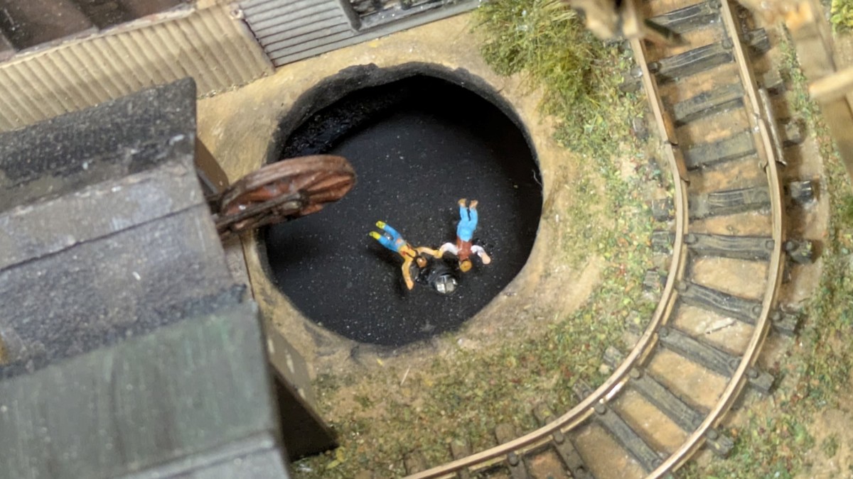 飛行石が光るシーンを表現