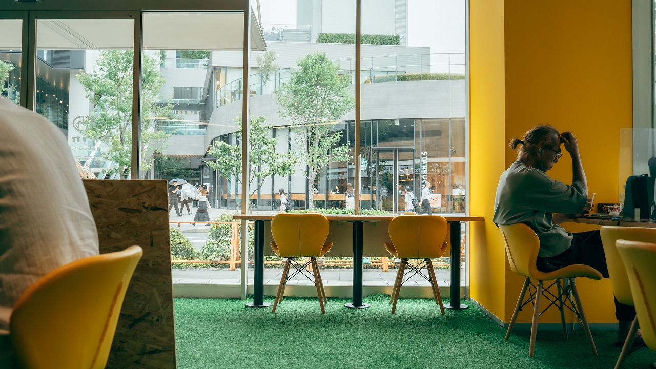 セルフカフェの店内