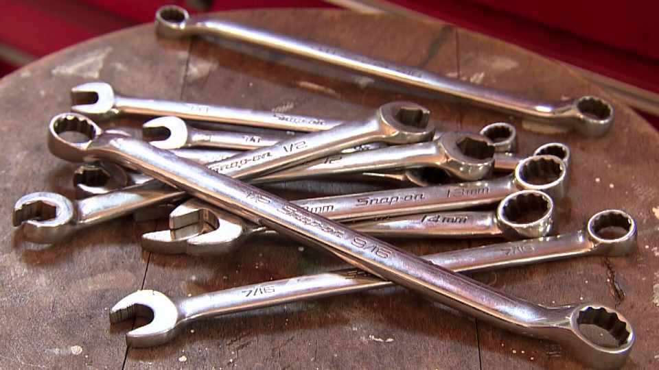 鏡面仕上げが美しいスナップオンのコンビネーションレンチ