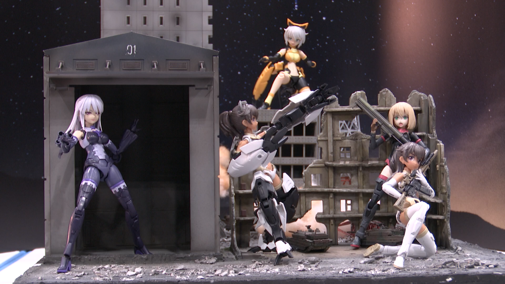 プラモデルを作るだけでなくジオラマを通して飾る楽しみを与えている