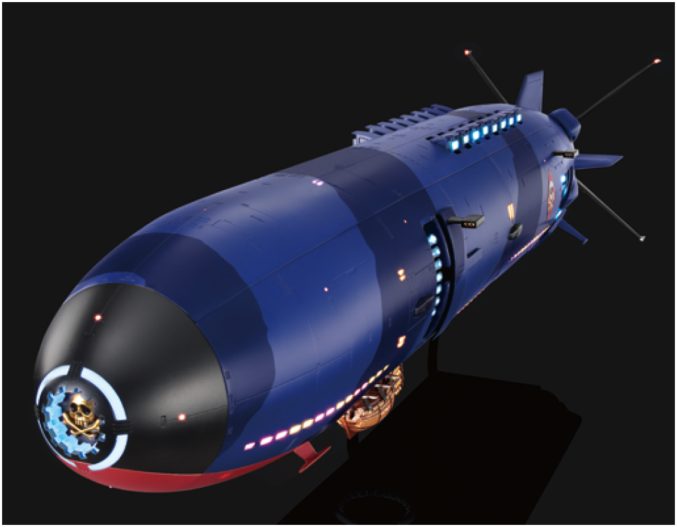 松本零士ワールドを彩る「クイーン・エメラルダス号」の巨大ギミック