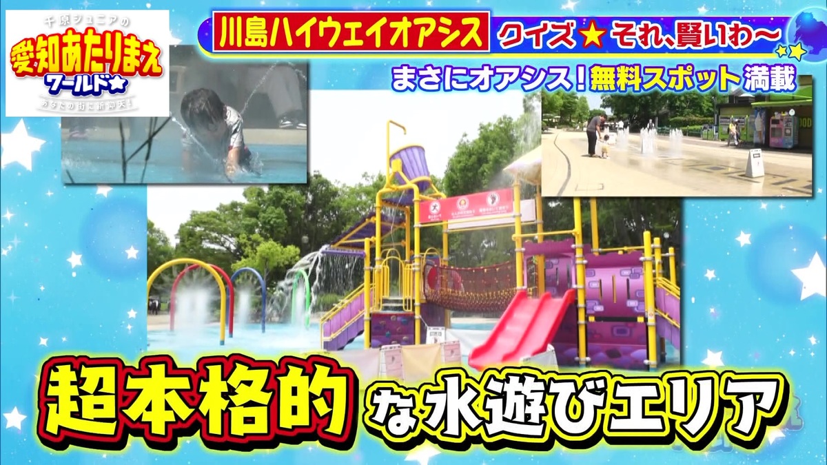 ずぶ濡れになって遊び放題！