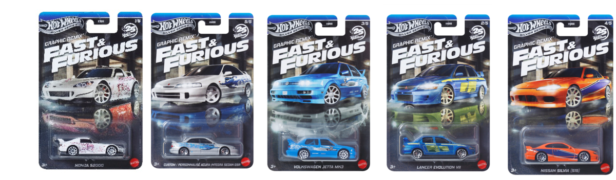 「ホットウィール ワイルド・スピード テーマ アソート - グラフィック・リミックス」