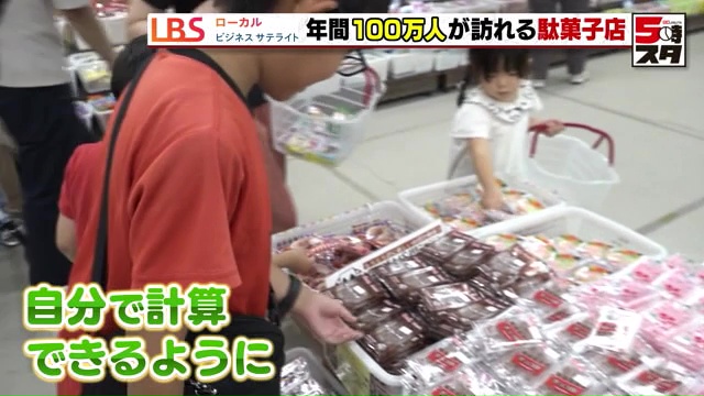 子どもたちが自分で価格を計算できるよう工夫されている