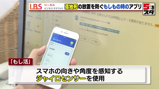 グッドサービスに通知し、孤独死の早期発見につなげる