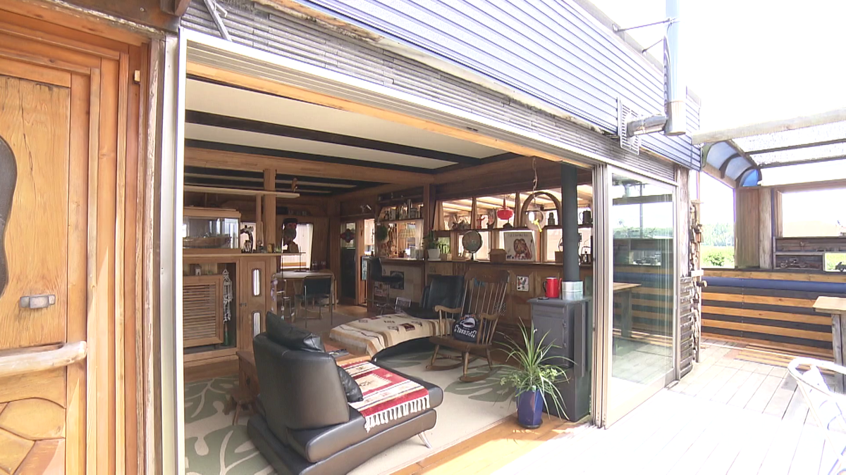 自宅の庭に作ったオープンデッキ＆パーティールーム