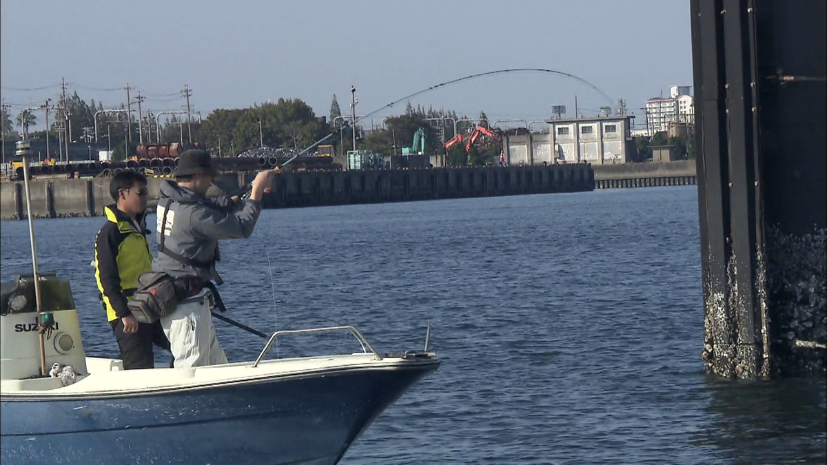 魚がかかった！