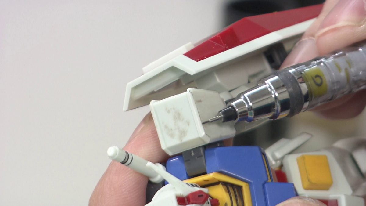 シャープペンシルでウェザリング